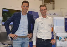 Sjors Beijer with Jan Hardeman at the booth of Eurofins. It was their first time at IPM Essen.